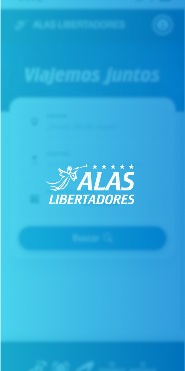 App ALAS Libertadores Interface